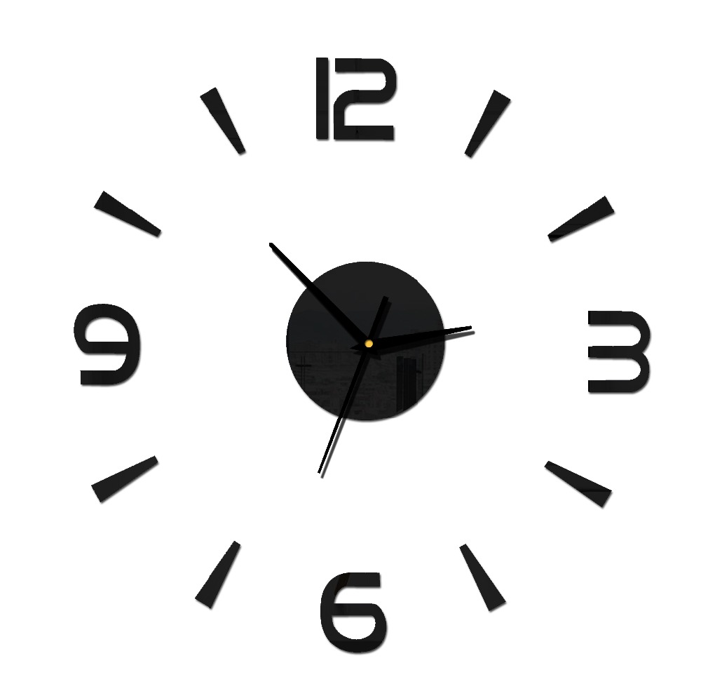 

new digital 3d wall clock mirror wall sticker clock for living room mirrror diy clocks for bedroom fashion home decoration