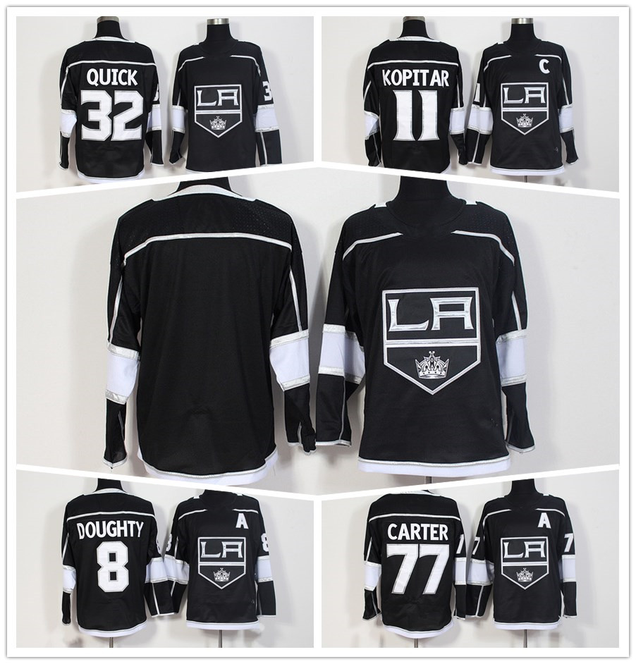 

Mens Los Angeles Kings Hockey Jerseys 11 Anze Kopitar 32 Jonathan Quick 8 Drew Doughty 77 Jeff Carter Cheap Customized LA Kings Jerseys, 77 black