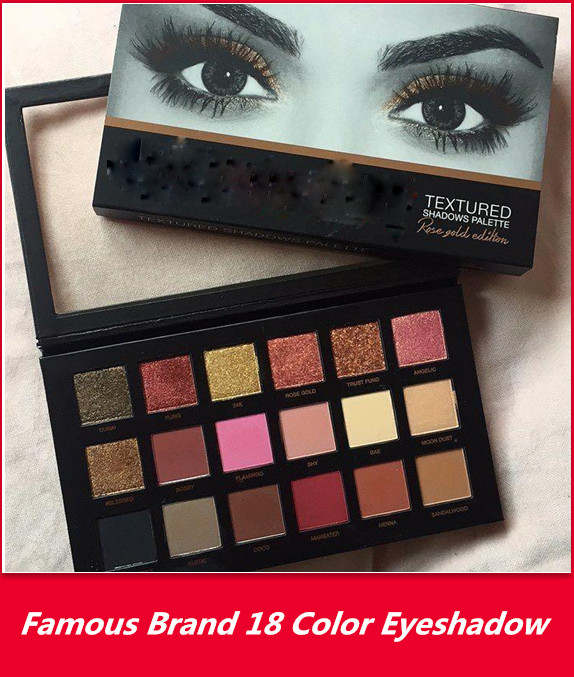 

famous brand 18 Colors Eyeshadow Palette Rose Gold Textured the newest Palette Makeup Eye shadow Palette with DHL free, Multi