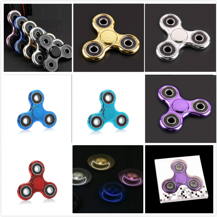 

Finger Spinner Gyro Fingertip Upgrades New 3 leaves EDC Hand Spinner Fidget Spinner Decompression Anxiety ADHD Children Toy