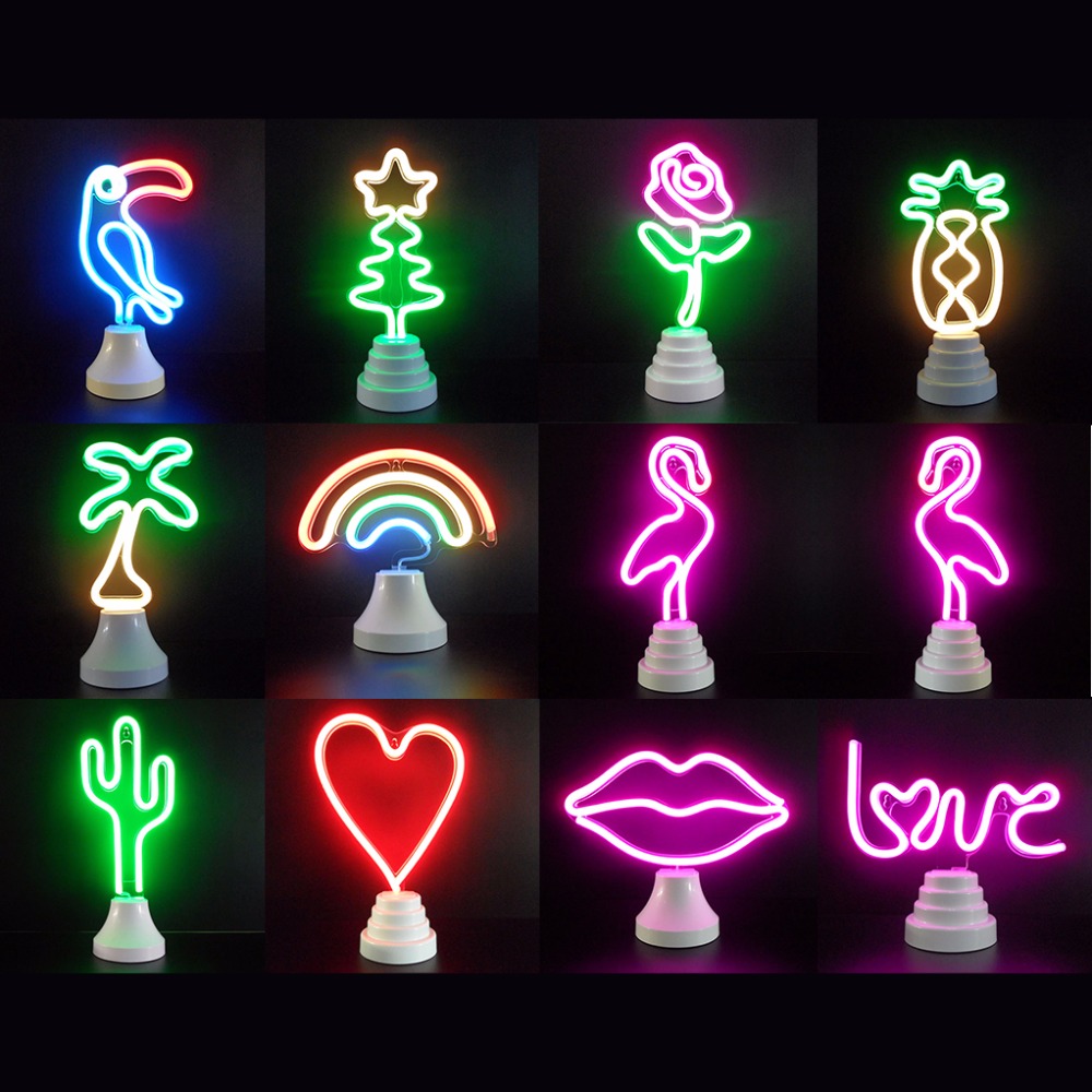 neon desk lamp