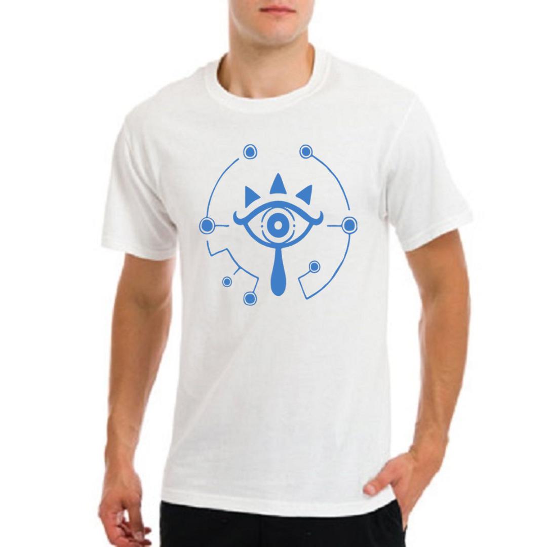 

Legend of Zelda breath of the wild symbol game gamer eye t-shirt New T Shirts Funny Tops Tee New Unisex Funny Tops, Black