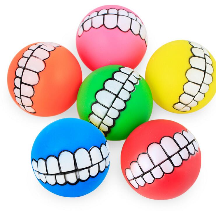 

Funny Pets Dog Puppy Cat Ball Toy PVC Chew Play Toys Supplies