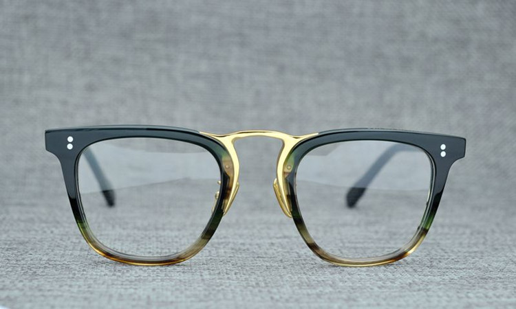 

Noble NOMAD 49 Titanium Glasses Square Big-Rim frame 49-23-145 Adustable Nose Pad for Myopia prescription full-set cases
