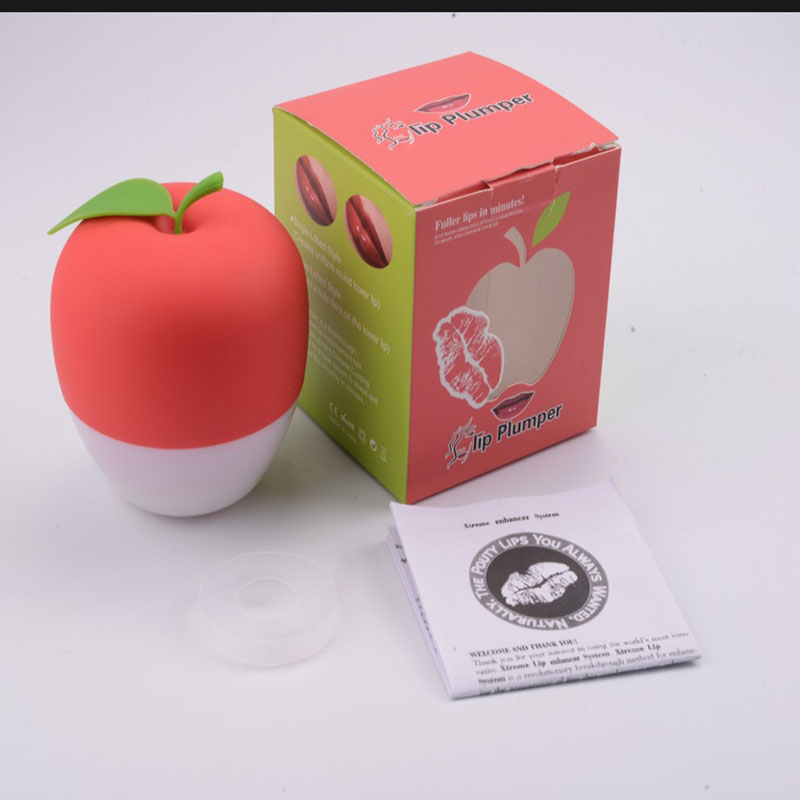

2 Styles Green Double or Red Single Lobed Full Lip Plump Enhancer Suction Red Beauty Lip