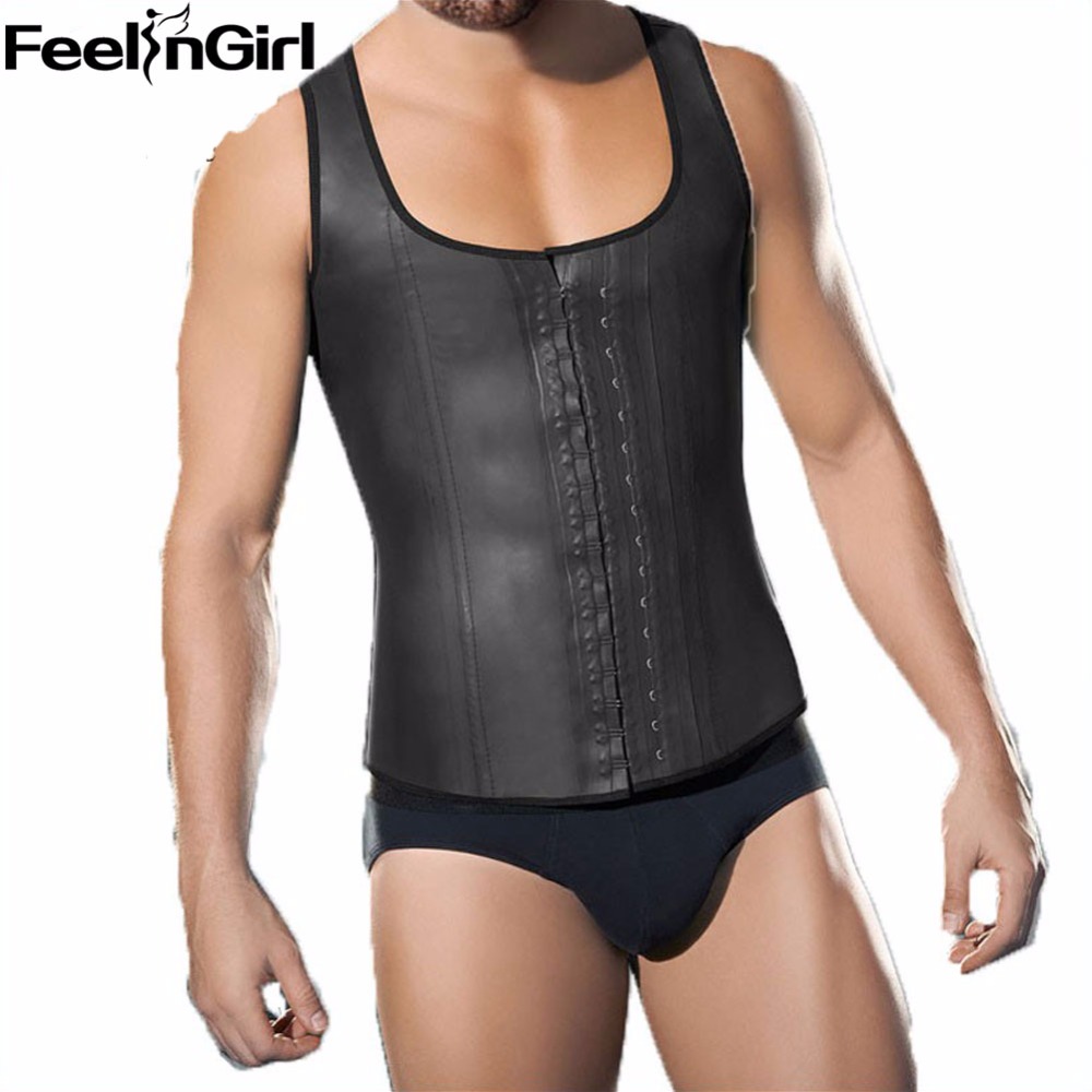 

Faja Hombre Slimming Body GirdlesTummy Belly Belt Steel Latex Waist Support Waist Cincher For Less Beer Belly Mens Corset -B