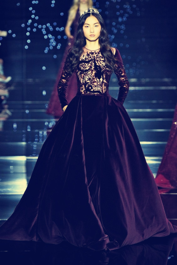 

Evening dress Yousef aljasmi Kim kardashian Long sleeve O-Neck Ball gown Velvet Ls Almoda gianninaazar ZuhLair murad Ziadnakad 0030, Same with picture