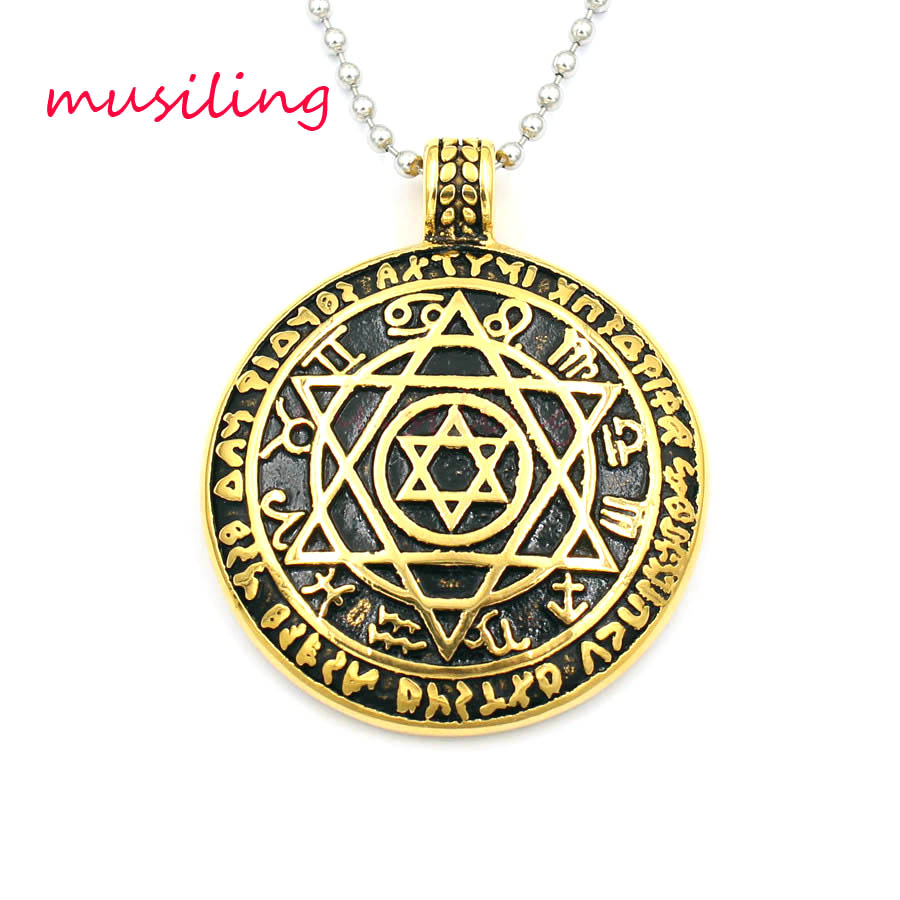 

Pendants Necklace Chain Stainless Steel The Zodiac Compass Sun Chinese Mascot Totem Charms Healing Chakra Amulet Fashion Mens Jewelry