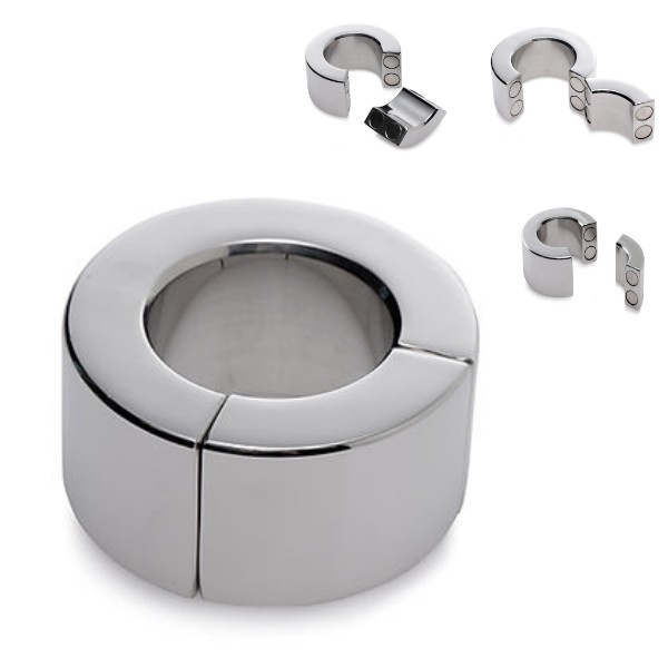 Magnetic Stainless Steel Ball Stretcher 3 Size Choose Heavy Ball Stretcher Masturbation CBT Pleasure Sex Toys for Men