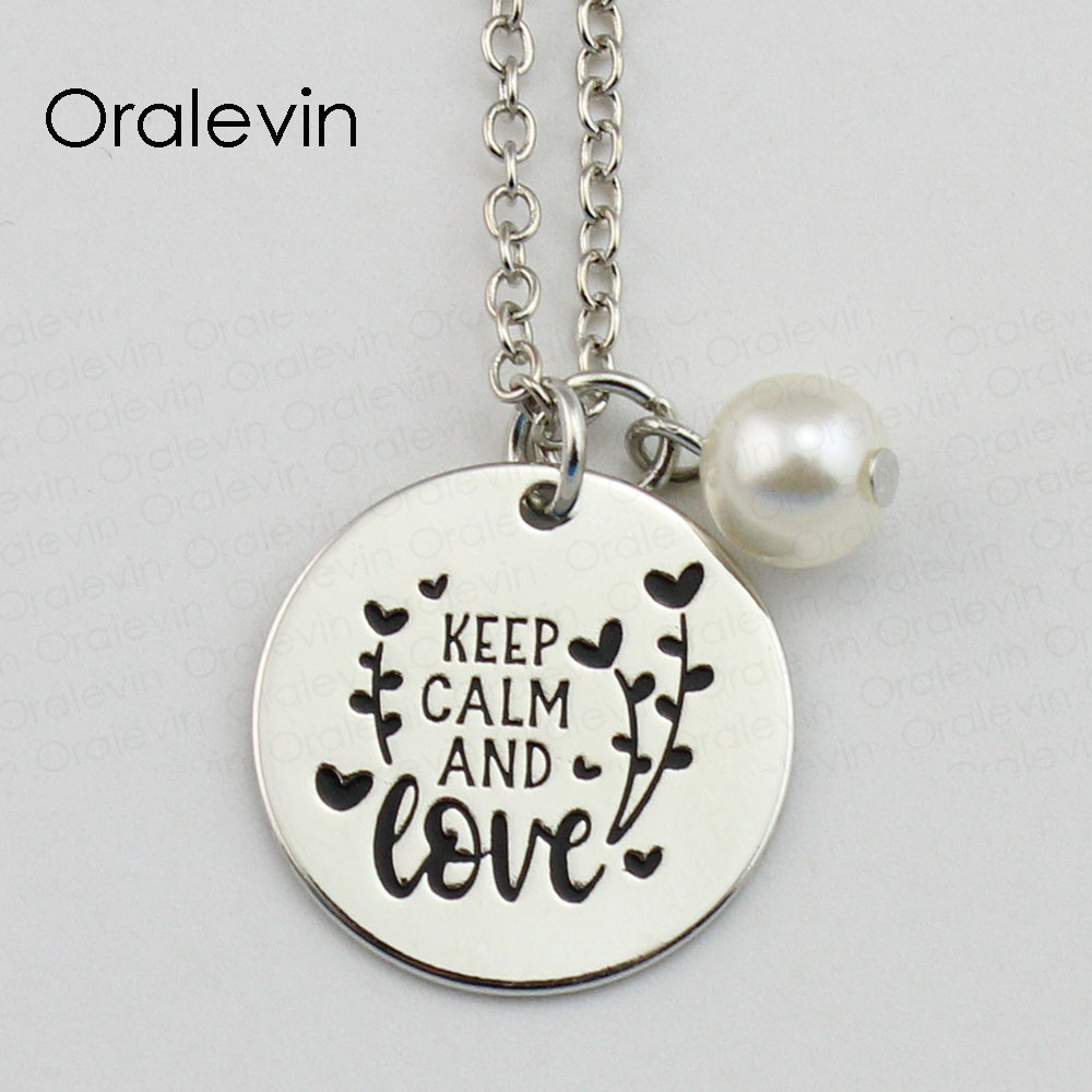 Vintage Keep Calm and Love Giraffe Photo Cabochon Glass Bronze Necklace