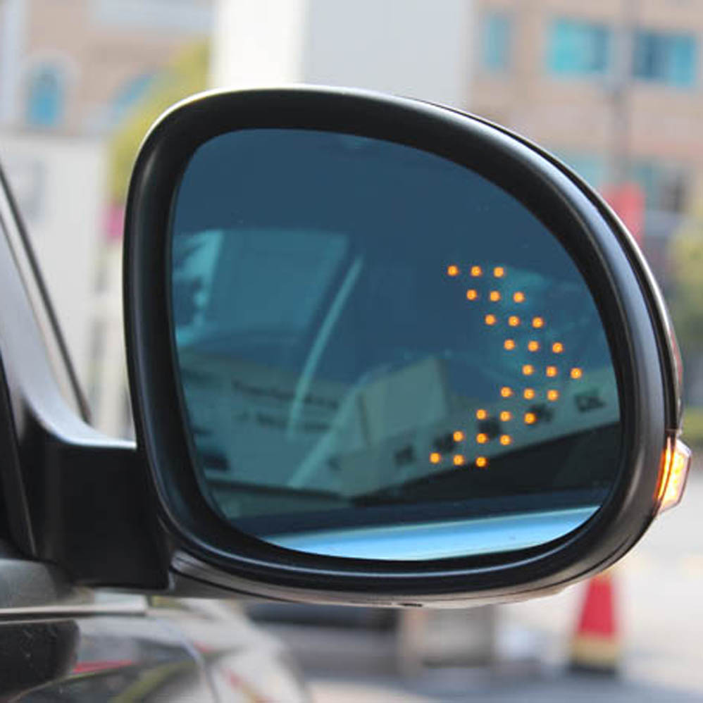 

Blue wild angle led turn signal arrow heating side Rear view mirror for VW Volkswagen tiguan rearview mirror