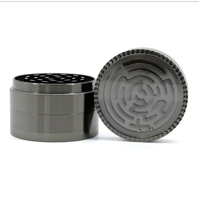 

63mm Zinc Alloy Four-layer 6-color Maze Mill with Diameter