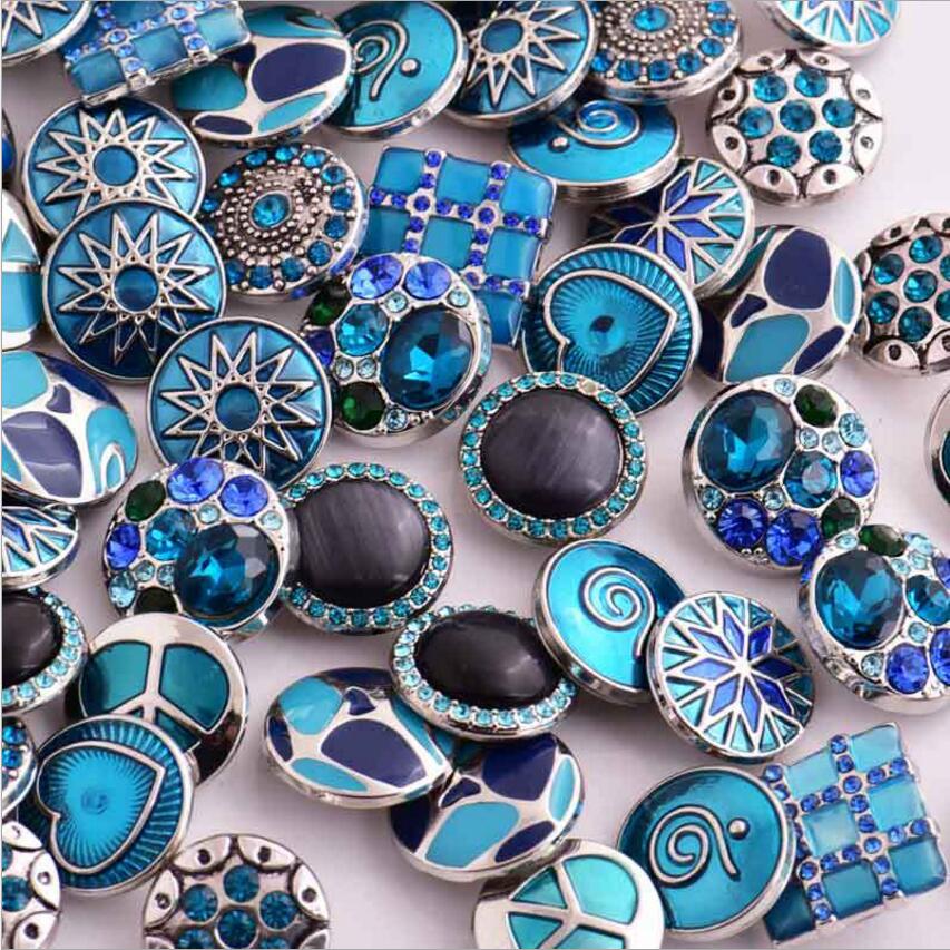 

Wholesale 50pcs / lot Mixed Noosa Amsterdam Chunks Clasps Snap Jewelry DIY Jewelry Accessory Adornment Set Noosa/Nosa many colors to choose