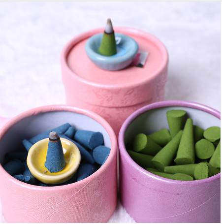 

1 Box Pagoda Incense Different Scent For Home Bedroom Rose Jasmine Lavender Osmanthus Natural Incense Household Incense Set