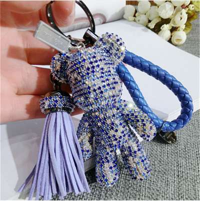 

CX-Shirling Cute Bling Full CZ Rhinestones Animal Keychain Car Key Chain Ring Pendant For Bag Charm Hotsale Gifts