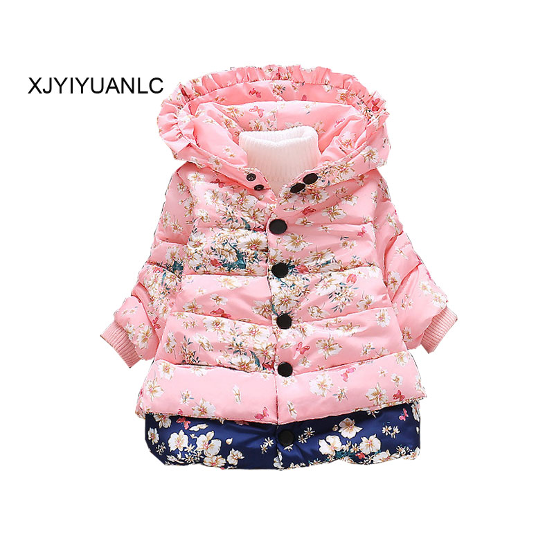 For 1-4 Years Old Teen Baby Boys Girls Winter Thick Coat Padded Jacket Kids Clothes