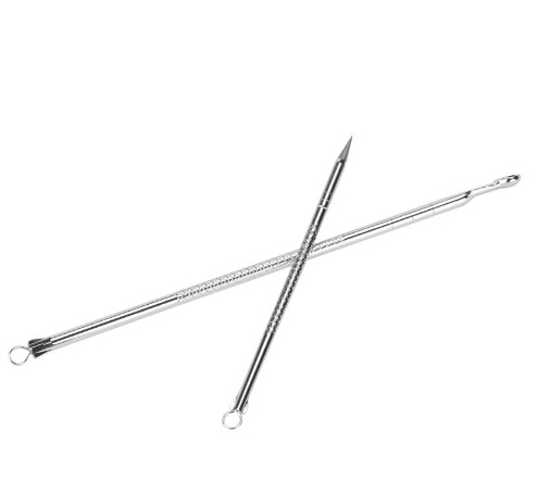 New 3Pcs Stainless Steel Silver Blackhead Facial Acne Spot Pimple Remover Extractor Tool Comedone free shipping