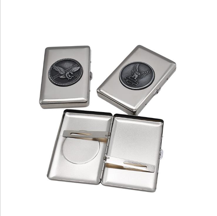 

Metal patch cigarette box iron cigarette box tobacco