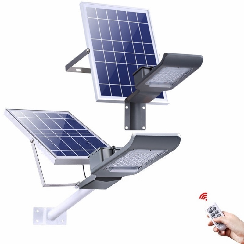 

20W 30W 50W 100W Outdoor Garden Park Road Path Waterproof Solar Power LED Street Light Lamp With Remote