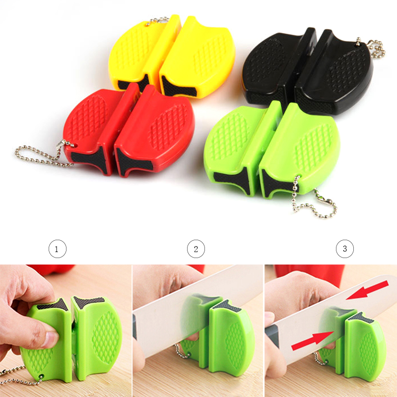 Portable Mini Stable Knife Sharpener Kitchen Tools Grindstone Scissors for Knives Kitchen Tool-image-409869243