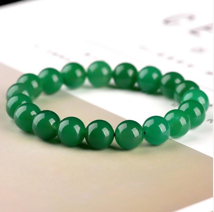 Chino Natural Verde Jade jadeíta Gemas Brazalete Dije Joyería Pulsera 56-62mm