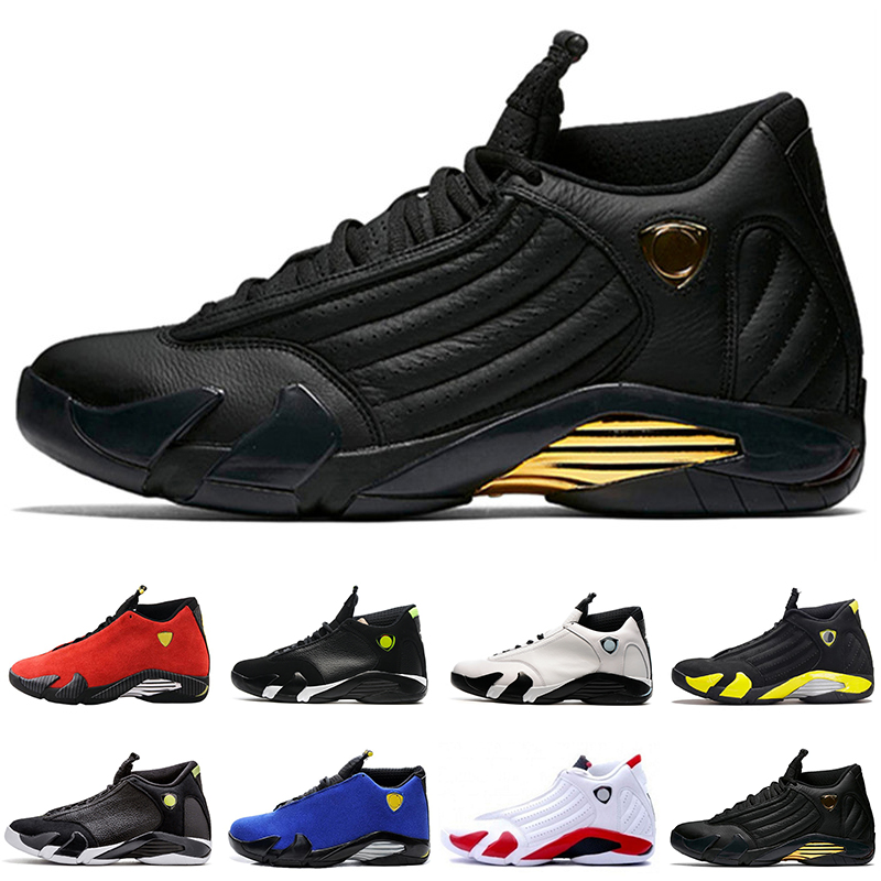 Nouvelle arrivée 14 Last Shot Rouge Bleu Suede Noir Toe low laney Chaussures De Basket-ball Hommes 14s Desert Sand Oxyded Indiglo Sneakers