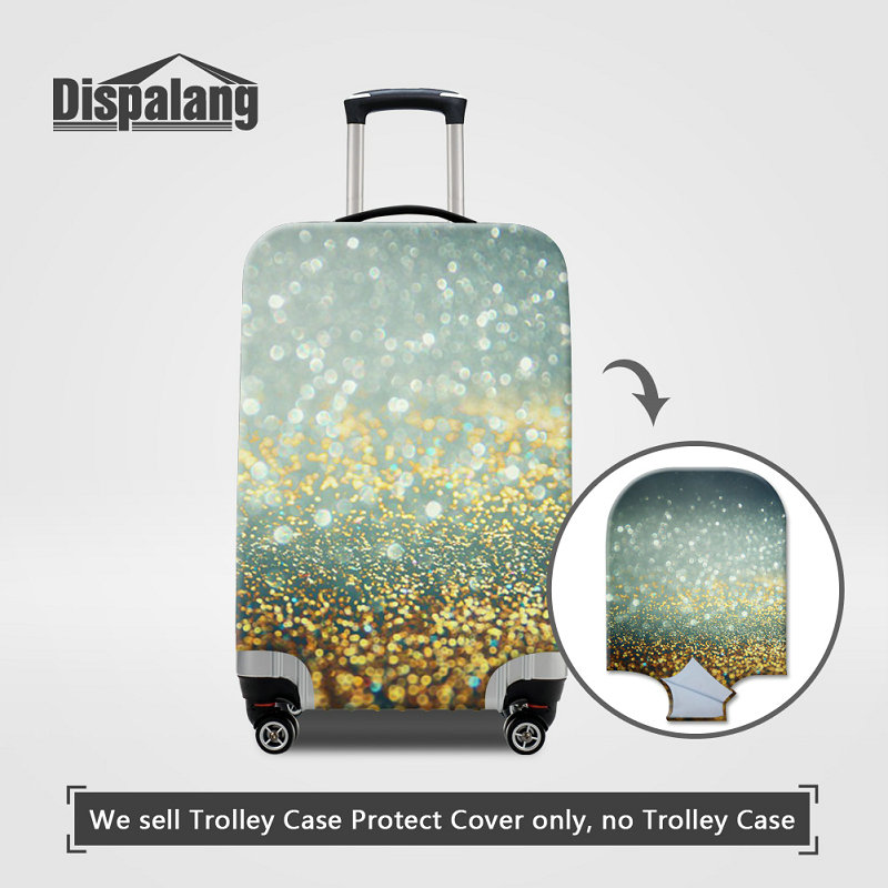 Luggage Protective Covers with Blue Rose Washable Travel Luggage Cover 18-32 Inch