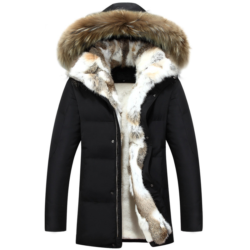 2018 Nouvelle arrivée Hommes Hiver Down Jacket Hommes Collier de fourrure Mode Épais Chaud Parka Casual Snow Down Vestes Plus Taille 3xl.4xl.5xl