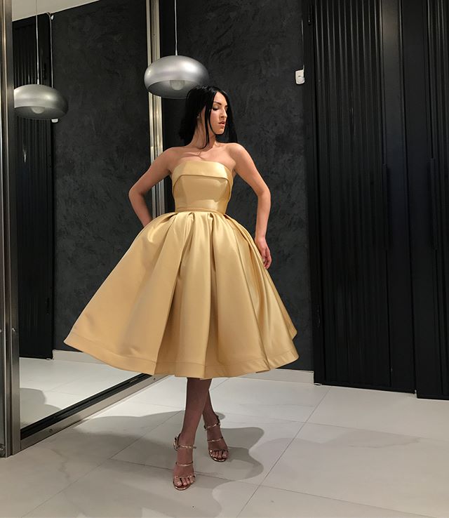 

Strapless Short Prom Dresses Champagne Princess Ball Gown Graduation Dress for Girls Simple Short Party Dresses, Dark green