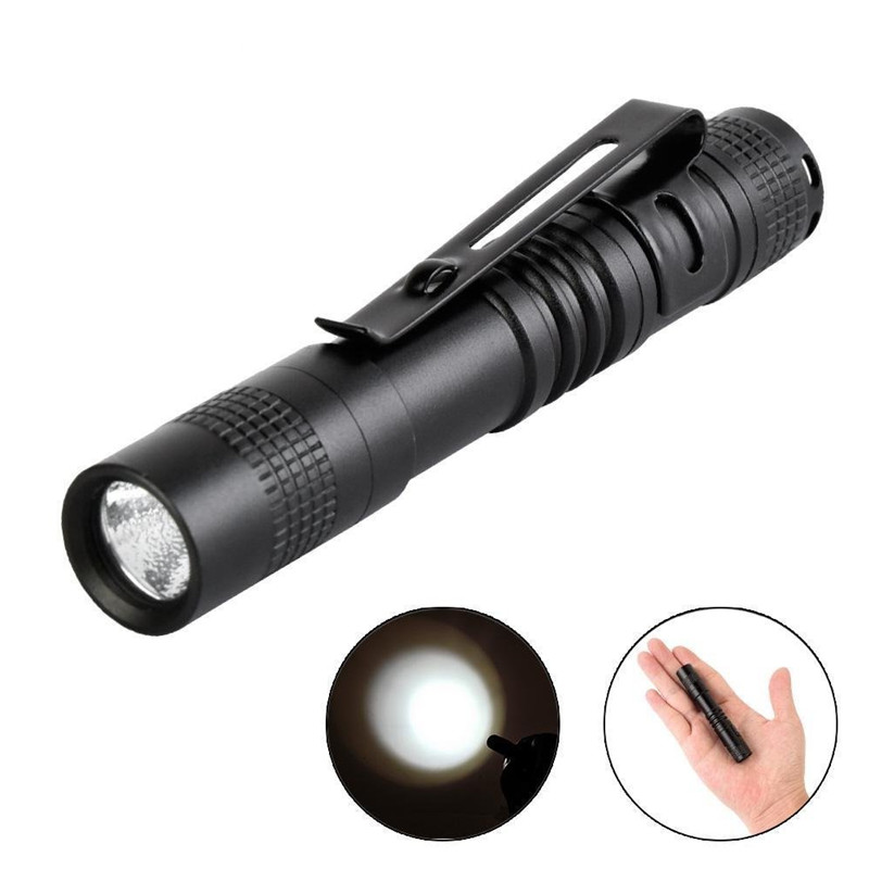 

Factory wholesale Mini LED Flashlights Penlight XPE R3 LED Pocket Light Lamp Clip Flashlight Camping Torch