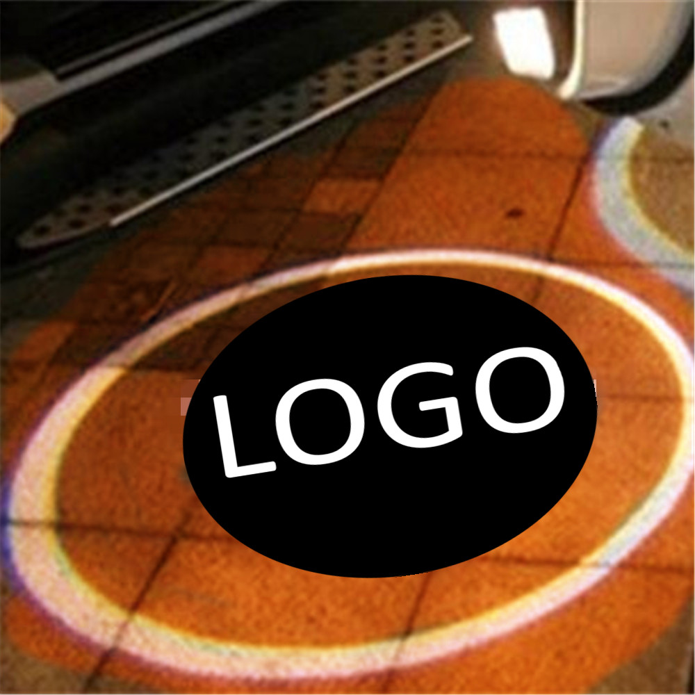 for Hyundai for mustang 2PCS LED Car Door Welcome Light Laser Projector Logo Shadow Light Car-styling Car Interior Decoration Light-image-413495850