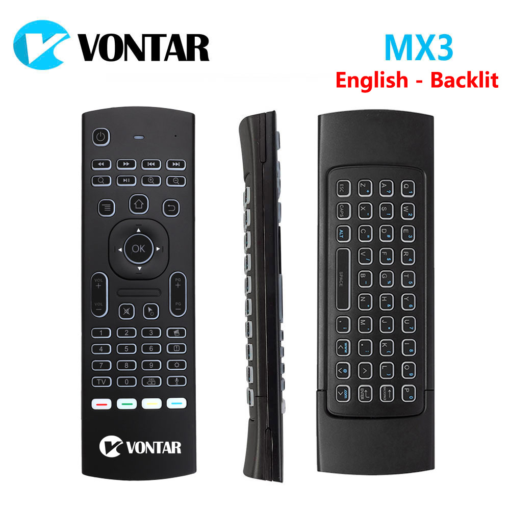 

10pcs MX3 Pro Backlit with Voice Mini Wireless Keyboard Remote Control 2.4G IR Learning Air Mouse For Android TV Box X96 mini