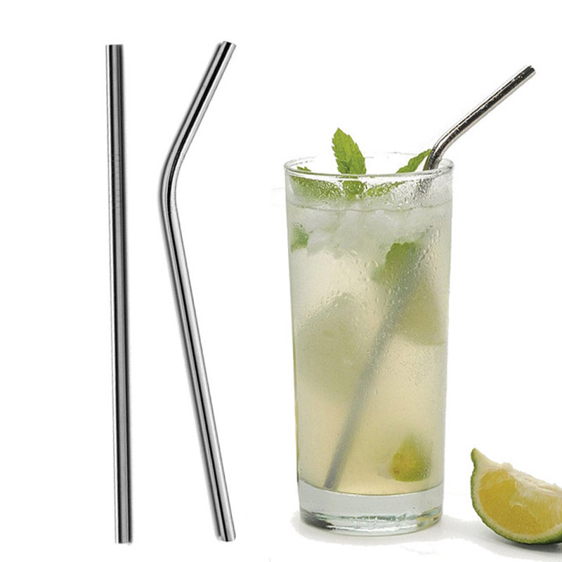 

20/30oz Stainless Steel Drinking Straws Bent and Straight Type For Home Bar Party Accessories