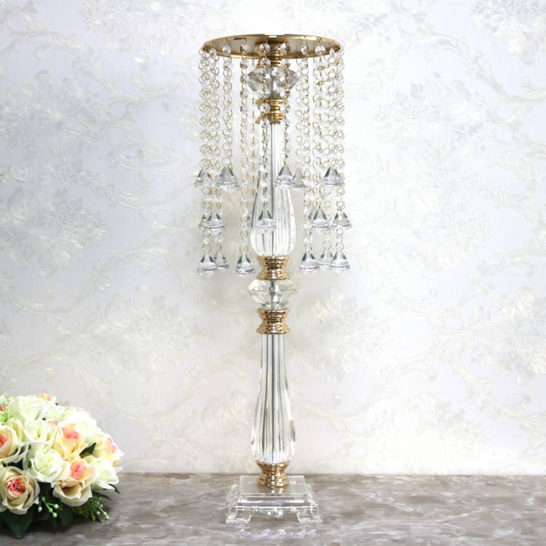 

Wedding Decoration Table Centerpiece 70cm Tall Crystal Flower Stand Wedding Supplies Favors Gifts flower arrangement vases, Silver