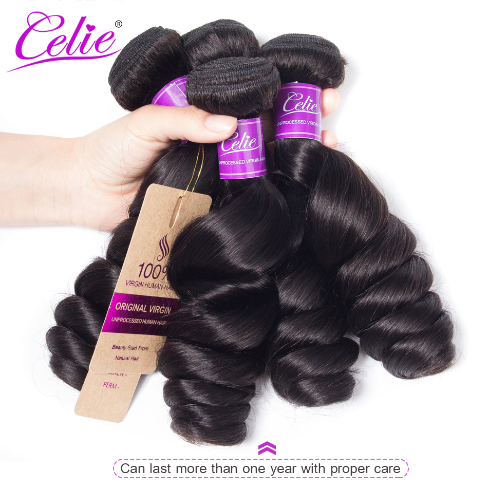 

Celle Hair Loose Wave Bundles Brazilian Hair Weave Bundles 100% Remy Human Hair Bundles Funmi Hair Extensions Free Shipping