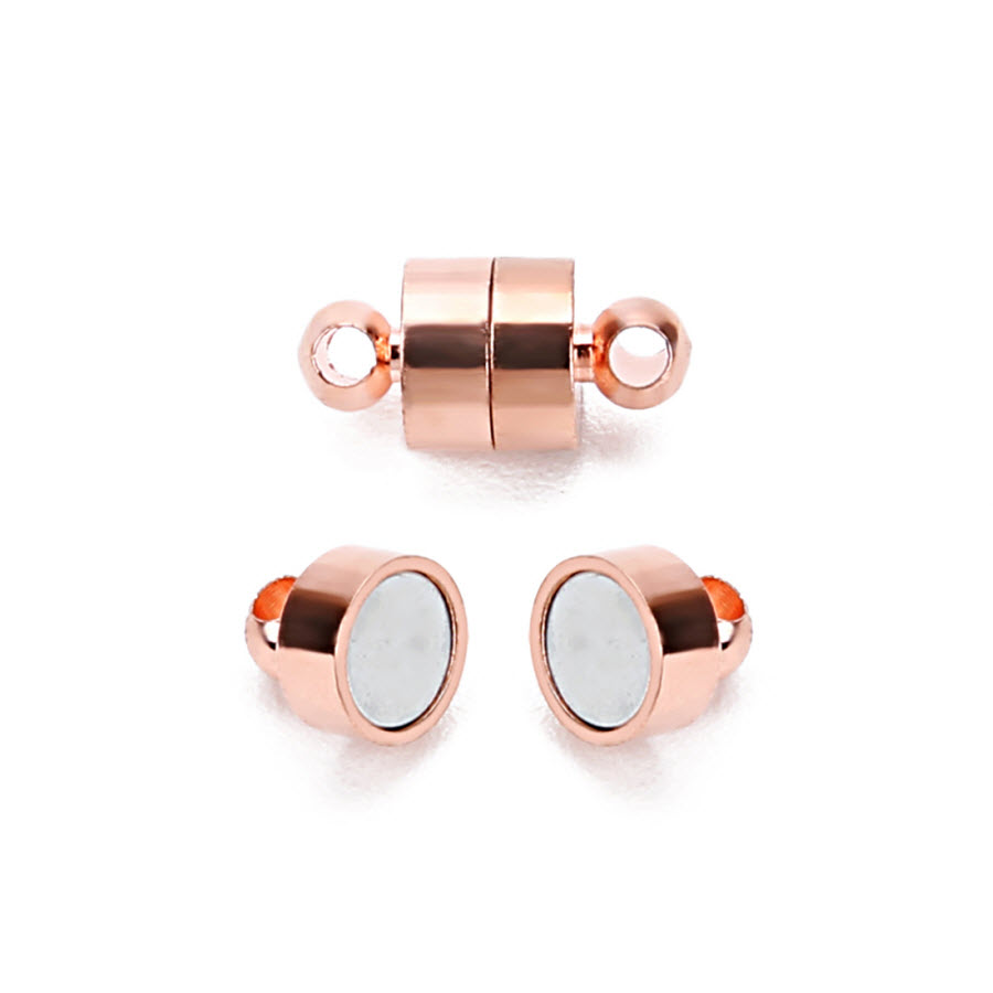 10pcs//lot Rhodium 6*18mm Strong Magnetic Clasps Buckle Hooks for Bracelet DIY