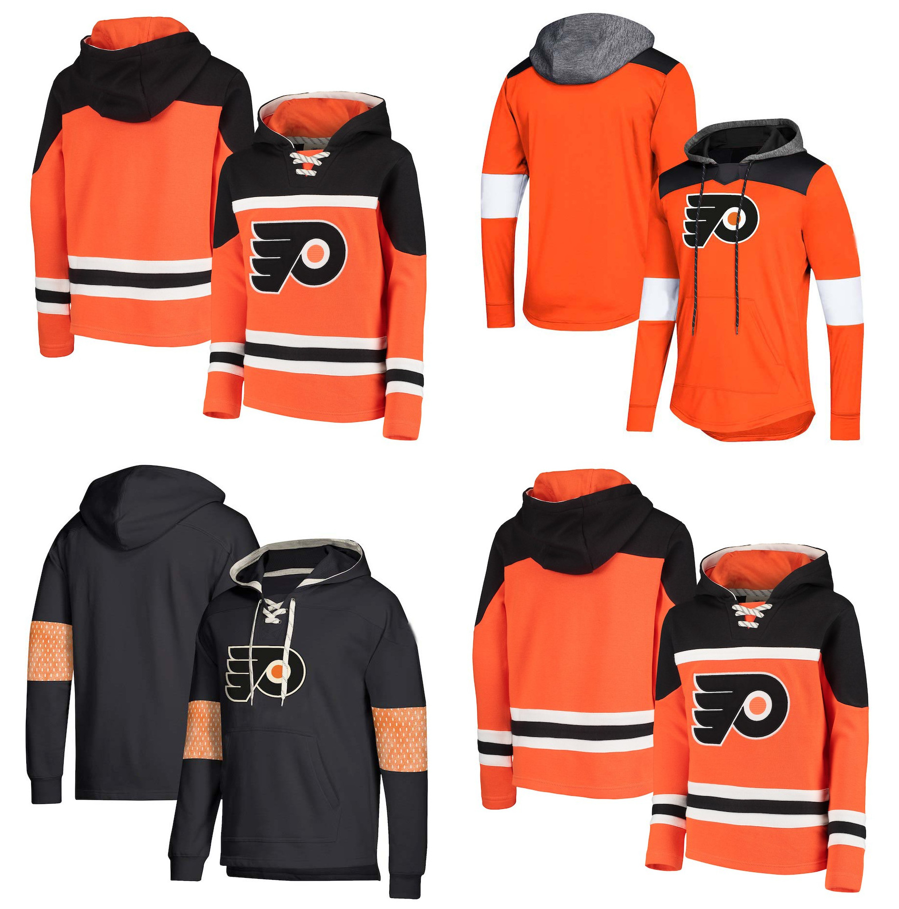 

Philadelphia Flyers Hoodie Claude Giroux Nolan Patrick Ivan Provorov Shayne Gostisbehere Konecny Couturier Stitched Hockey Pullover Jersey, Men' orange-2