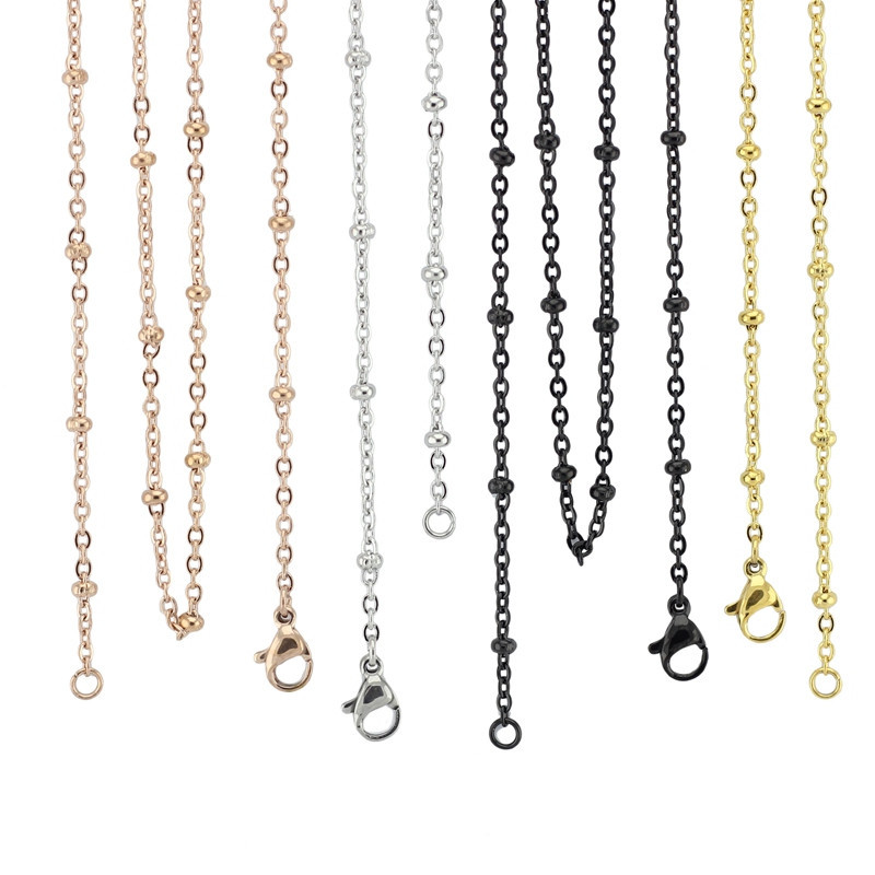 myazs8580 PTE Fashion Sterling Silver Inlaid with Diamond Beads Simple and Simple Silver Necklace