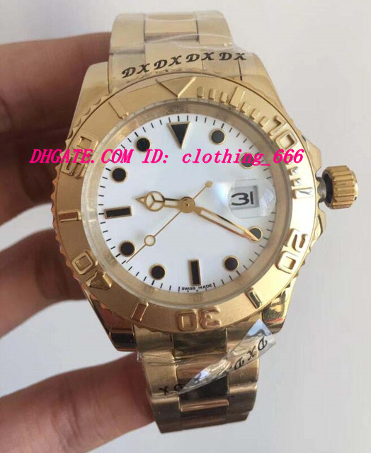 

Luxury Watches New 4 Style 16628 18K Yellow Gold 40mm Automatic Fashion Brand Men's Watch Wristwatch
