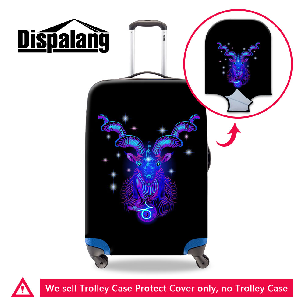 Travel Luggage Cover Cartoon Newspaper One Piece Travel Luggage Cover Suitcase Protector Fits 26-28 Inch Washable Baggage Covers