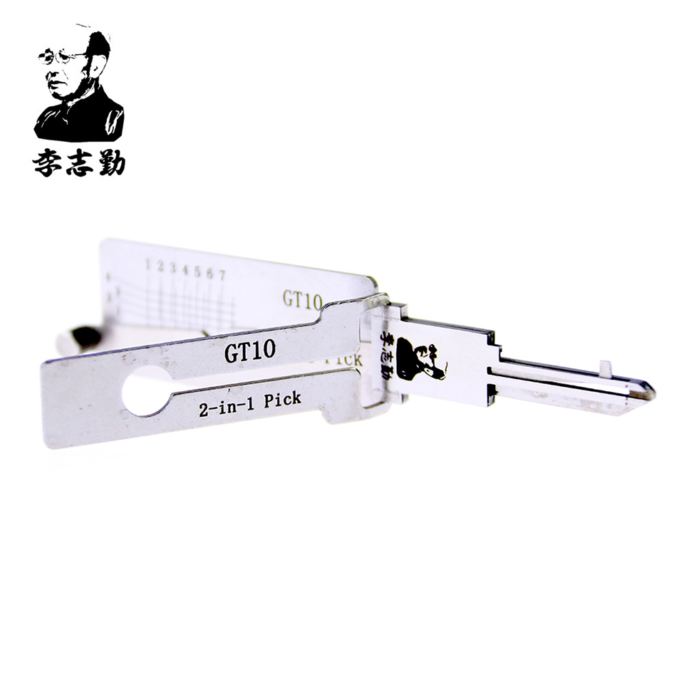 

Mr. Li's Original Lishi GT10 2in1 Decoder and Pick - Best Automotive Locks Unlock Tools on the Market