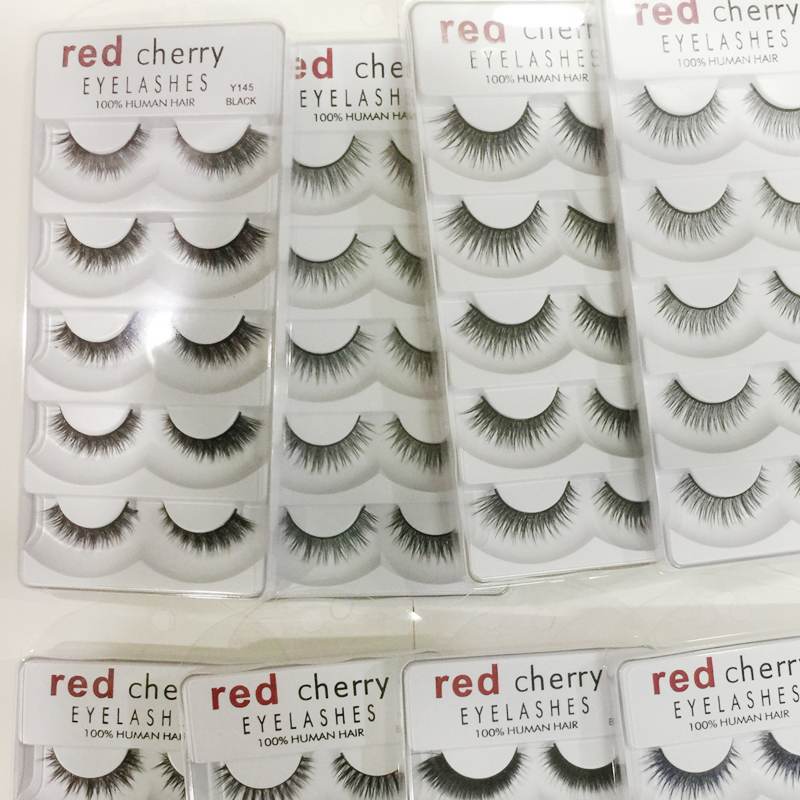 

Fashion Red Cherry False eyelashes 5 pairs/pack 8 Styles Natural Long Professional makeup Big eyes High Quality