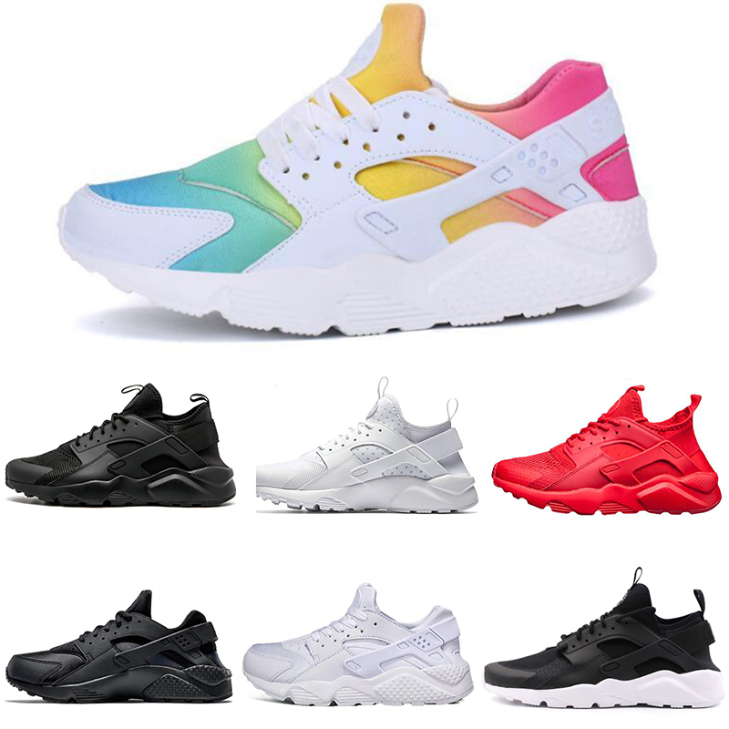 

2018 Free run Huarache ultra BR 4.0 5.0 Running Shoes Men Women triple Black White gold yellow Red Huaraches outdoor trainers, Dark green