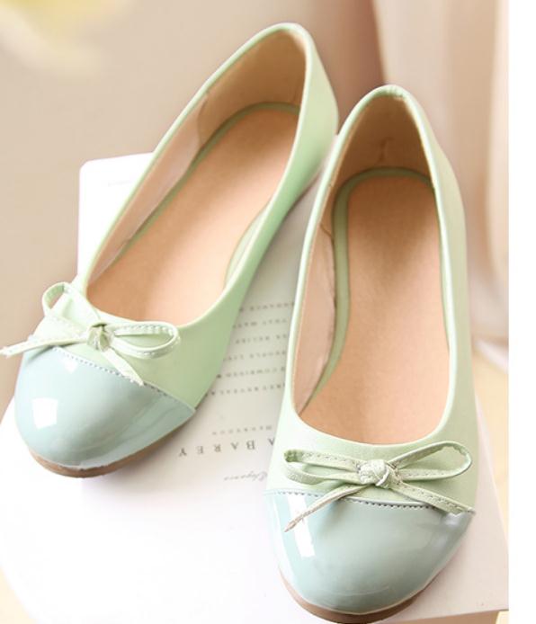 

Free send 2018 bowknot spring and autumn new style Shallow mouth women's shoes, Beige