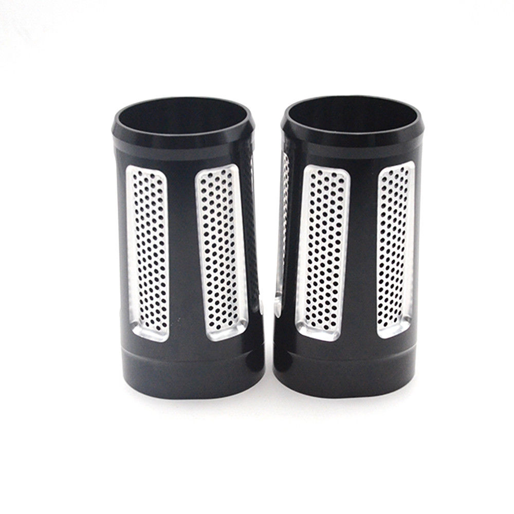 

CNC Edge Cut Front Fork Boot Slider Cover Cow For Harley Touring 1986-2014
