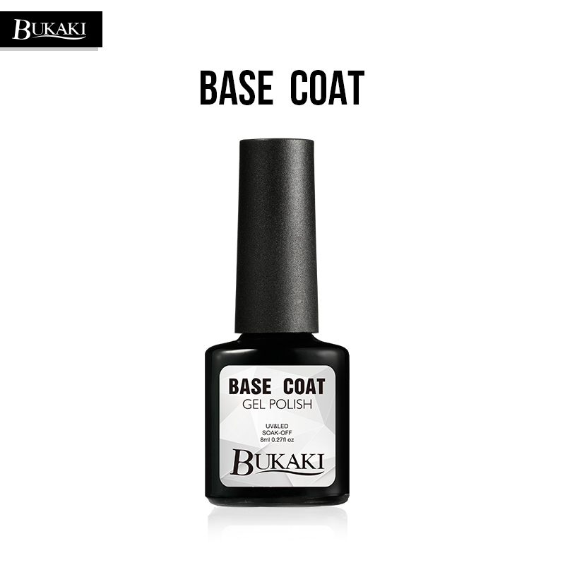

BUKAKI 1pcs/2pcs Nail Art Top Base Coat Nail Gel UV Gel Lacquer Hybrid Primer LED Lamp Manicure Machine Dryer Varnish