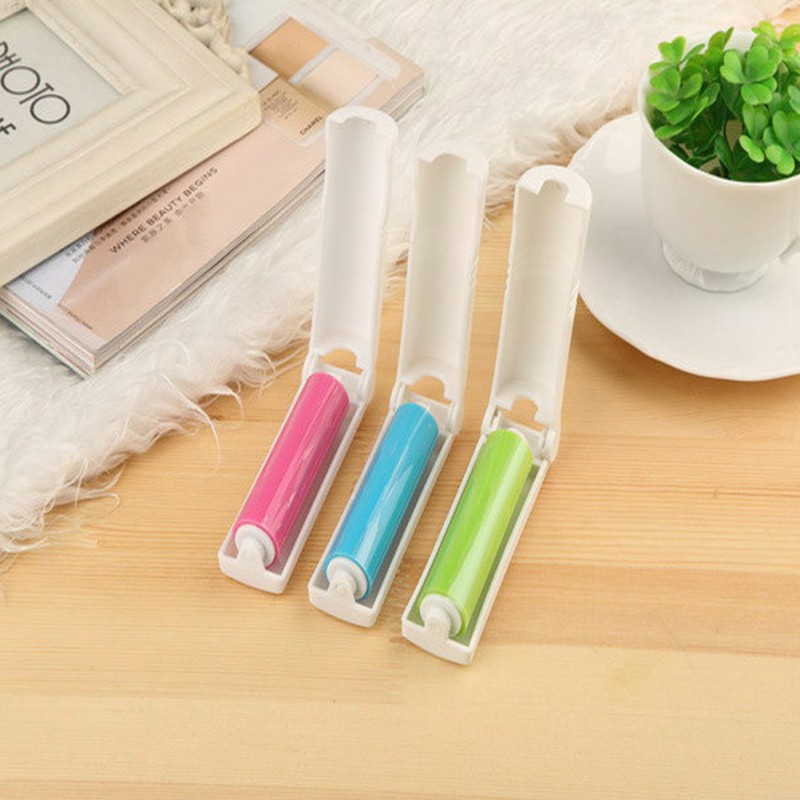 

Portable folding hair removal brush Reusable Washable Lint Roller Sticky Silicone Dust Wiper Pet Hair Remover Cleaning Brush