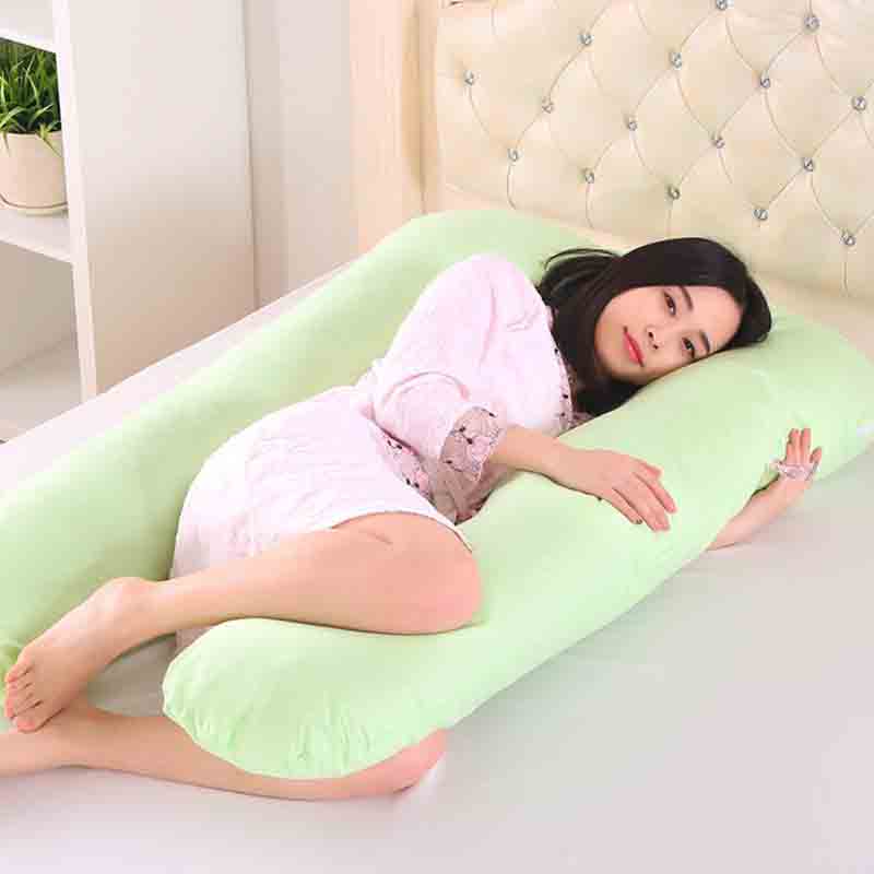 U-Shape Pregnancy Maternity Belt Body Pillow Case Women Pregnant Side Sleepers Removable Cushion (Only Pillow Cover )D0470-image-409735461
