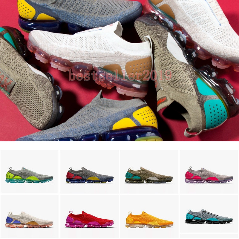 

2019 des Chaussures Moc 2 Laceless 2.0 Running Shoes Triple Black White Designer Women Mens Trainers Sneakers Sports Zapatos Deportivos