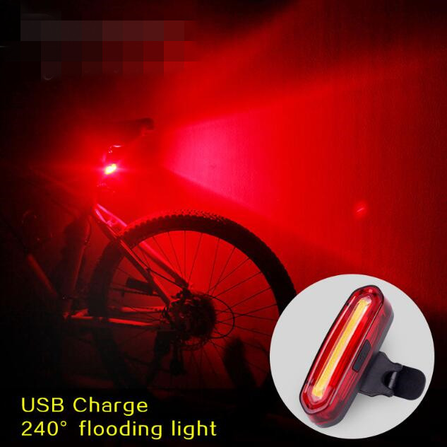 

Waterproof Bike Light 100 LM Rechargeable COB LED USB Mountain Bike Tail Light Taillight MTB Safety Warning Bicycle Rear Light Bicycle Lamp